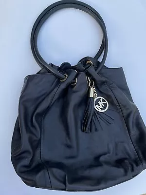 Michael Kors Black East West Ring Purse Handbag Tote • $20.40