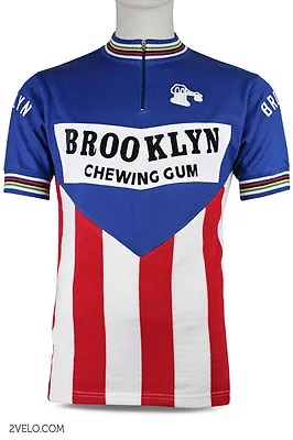 $98 • Buy BROOKLYN Vintage Style Wool Jersey, New, Maglia, Maillot