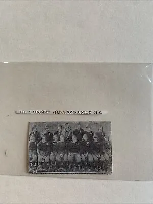 Mahomet Community High School IL Illinois 1923 Football Small Team Picture • $16