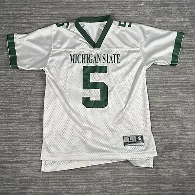 Vintage Michigan State Spartans Youth Large Football Jersey #5 Drew Stanton • $22.50