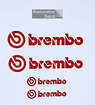 Subaru BRZ Brembo Caliper Stickers 3M High Temperature Vinyl - RED • $20