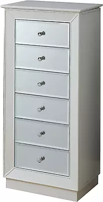 Acme Talor 6-Drawer Wooden Jewelry Armoire In White • $422.73