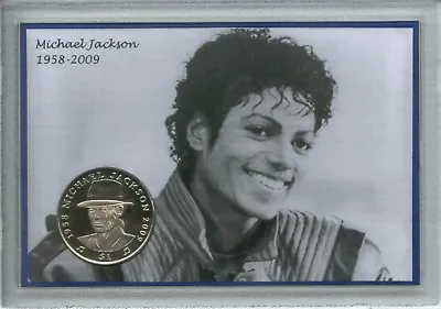 Michael Jackson 1958-2009 Music Memorabilia Sierra Leone Crown Coin BU Gift Set • $69.45