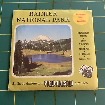 Rare Sawyer's Mount Rainier National Park Washington View-master 3 Reels Packet • $17