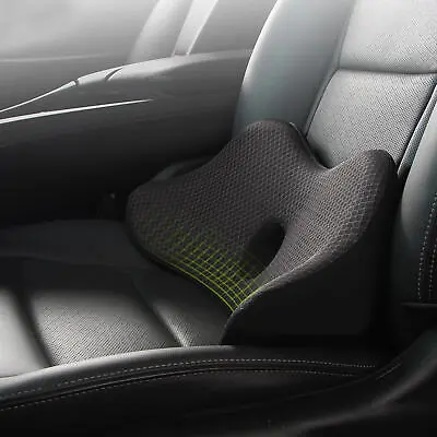 Memory Foam Lumbar Back Pillow Support Back Cushion For Office Car Seat Chair • £28.09