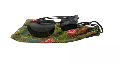 Maui Jim Banzai MJ Sport Sunglasses MJ425-02 61-12-127 Black Made In Japan • $69.99