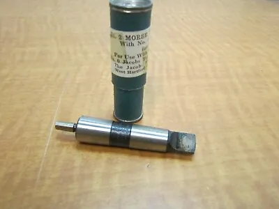 Jacobs A0200 Arbor 2 Morse Taper To 0 Jacobs Taper New Old Stock USA • $29.95