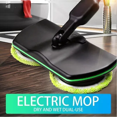 Electric Rechargeable Cordless Powered Floor Cleaner Scrubber Polisher Mop UK • £21.99