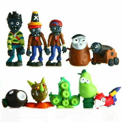 10pcs Plants Vs Zombies Threepeater Cake Decor Topper Figurines Action Figures • $28.95