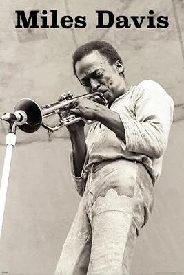 Miles Davis Trumpet 24x36 Poster Decor Music Legend Icon Jazz Blues History Gift • $13.99