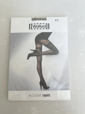 £10 • Buy Wolford Alcazar Tights. XS. Gobi