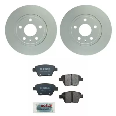 Bosch 2 Rear Solid Rotors 271.8mm & Semi-Met Disc Brake Pads Kit For Audi VW • $122.95