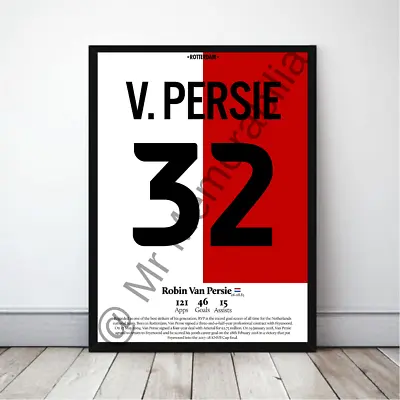 Robin Van Persie Rotterdam Football Gift Framed Shirt Poster  • $44.13