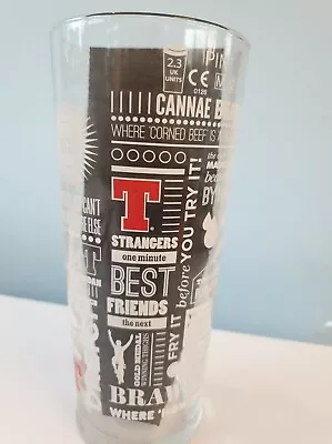 £24.95 • Buy Tennents Lager Scotland Limited Edition Pint Glass Rare Slang Souvenir New