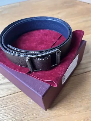 Brand New James Purdey Leather 32mm Belt Reversible Belt 28in RRP £265.00 • £125