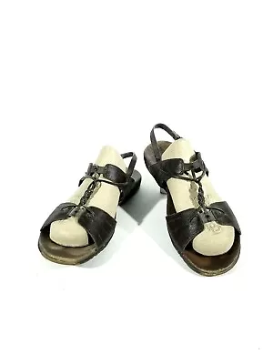 Merrell Micca Mahogany Women's Size 10 Brown Leather Ankle Strap Sandals :L • $14.99