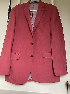 Hugo Boss Blazer Mens 40 R Linen Sport Coat Unlined Made USA • $44