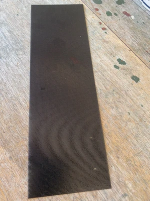 £8.15 • Buy VINTAGE  SHEET ALUMINIUM PERFORATED MESH 314mm X 98mm Black RADIO REPTILE INSECT