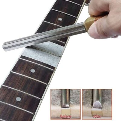 $18.76 • Buy Universal Guitar Fret Crowning File Fretboard Leveling Dressing Tool Repa US