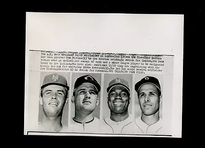 Tom Parsons Al Luplow Eddie Bressoud Joe Christopher 1965 Wire Photo Mets  • $9.99