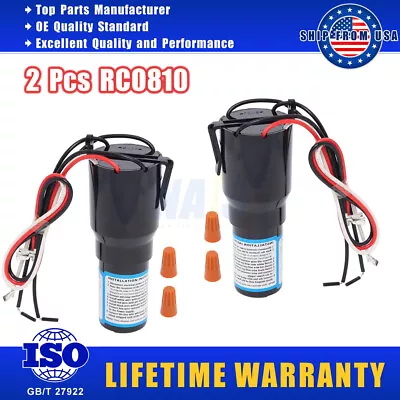 2 X Refrigerator 3-in-1 Hard Start Relay Capacitor Replaces ERP810 RC100 RCO810 • $22.88