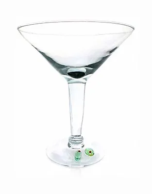 New Decorative Olive Decorated Large 48 Oz Martini Glass Or Centerpiece • $29