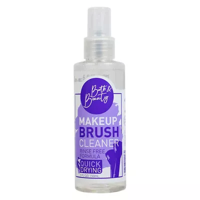 Bath & Beauty Makeup Brush Cleaner Rinse Free Formula Quick Drying 5 Fl Oz • $8.99