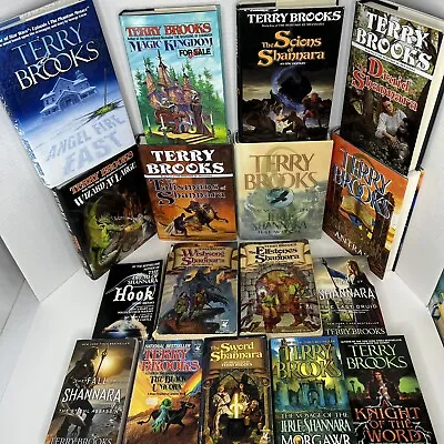 TERRY BROOKS LOT (17) Magic Kingdom Of Landover/Fall Of Shannara + More HC/PB! • $100.56