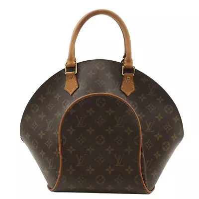 Authentic Louis Vuitton Monogram Ellipse MM Hand Bag Brown M51126 Used F/S • £429.70