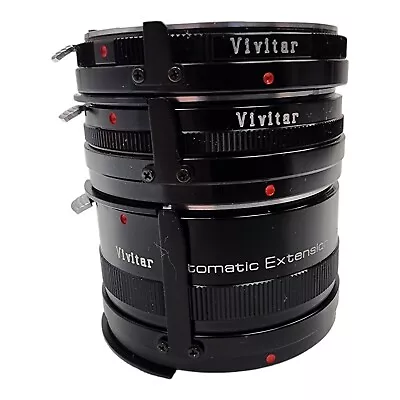 Vivitar Automatic Extension Tube AT-3/AI 36MM 20MM & 12mm JAPAN • $9.99
