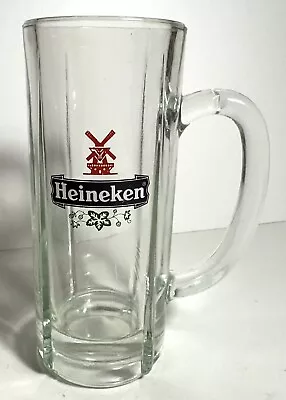 Vintage Heineken Clear Glass Beer Mug/Stein Windmill Logo • $21.95