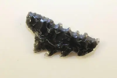 Flint Knapped Obsidian Blade-Fantasy Serrated Blade Mayan Inspired Eccentric • $26.99