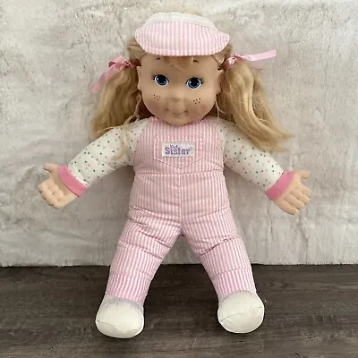 Vintage 1991 Playskool My Buddy Kid Sister Doll Blonde Hair Pink Outfit 20” • $54.98