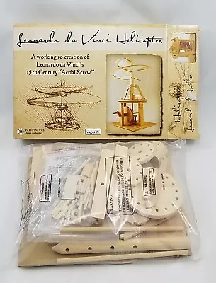 Leonardo Da Vinci Working Recreation 15th Century Aerial Screw Wood Model Kit • $19.99