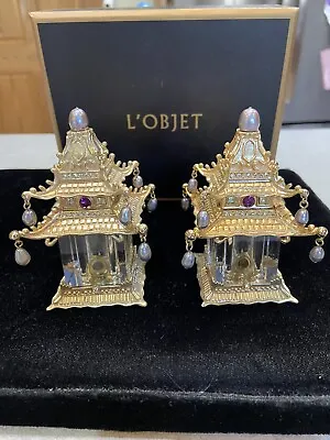 L'OBJET Handcrafted Salt And Pepper Pagodas • $145
