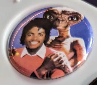 1.25-in Michael Jackson ET Extraterrestrial Pin Badge Button • $3.50