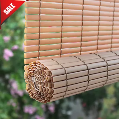  Outdoor Sun Shade Blind Roll UP Cordless Patio UV Window Protection Reduce Heat • $20.69