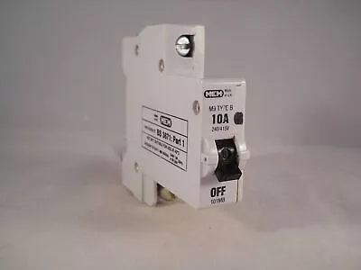 MEM MCB Type B 10 Amp M9 Single Pole 10A Memshield Circuit Breaker 101MB2 101MB • £3.95