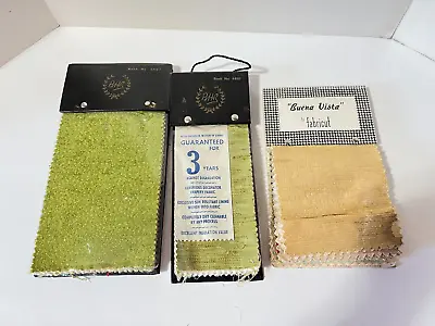 Vintage Mcm Barkcloth Drapery Fabric Sample Books • $10