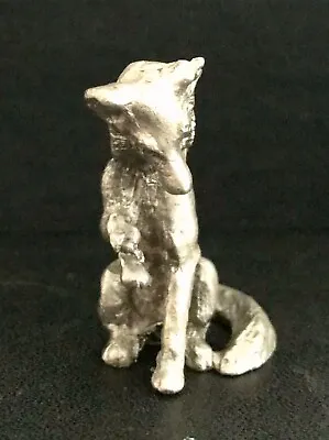 $7.95 • Buy Pewter FOX Wild Animal Silver Metal Statue Figurine S