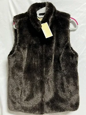 Michael Kors Fur Vest Size Small Brand New With Tags Brown • $39