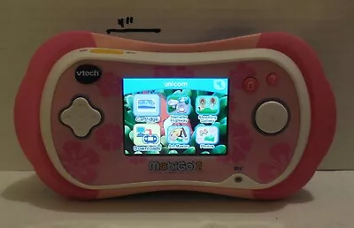 Vtech Mobigo 2 Electronic Handheld Game System Pink Flowers Rare Educational • $49.75