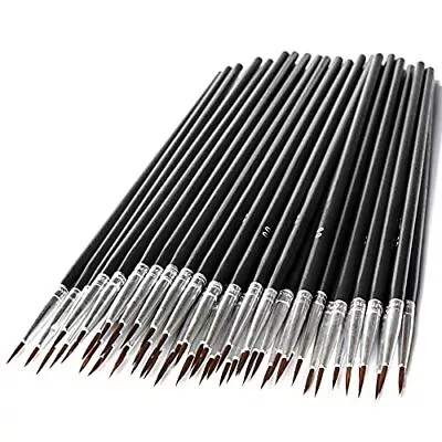 60Pcs Very Small Paint Brushes Fine Tip For Nail Art Model Craft Painting Hobby • $11.33