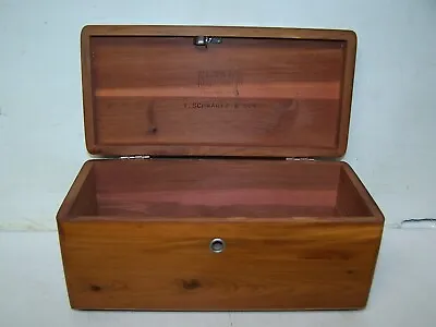 Vintage Lane Miniature Wooden Cedar Chest Jewelry  Box No Key I SCHWARTZ & SON • $14.99