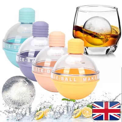 4PCS Light Bulbs Ice Molds Ice Ball Maker Whiskey DIY Silicone Ice Cube Mold UK • £4.72