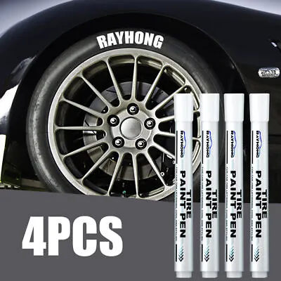 4x Marker Pen Waterproof Car Paint Pen Vehicle Parts Tyre Tire Wheel Letter Tool • $12.86