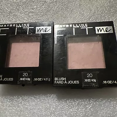 2 Maybelline Fit Me Blush Skin Tone-Enhanching Color Mauve 20 • $14