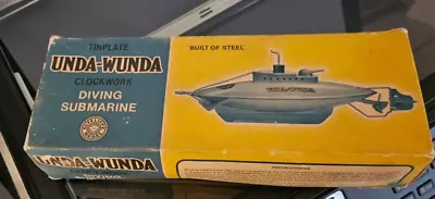 Sutcliffe Unda-Wunda Diving Submarine Tinplate Clockwork Used Un Tested  (sl • $250.83