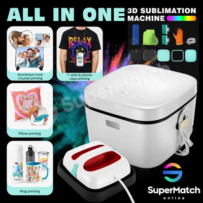 $389.55 • Buy Heat Press Machine Transfer Mug Hat Cup 3D Vacuum Sublimation Printer Printing
