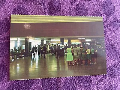 @1960 Interior Vw Waiting Area Cleveland OH Hopkins Airport Postcard • $8.70